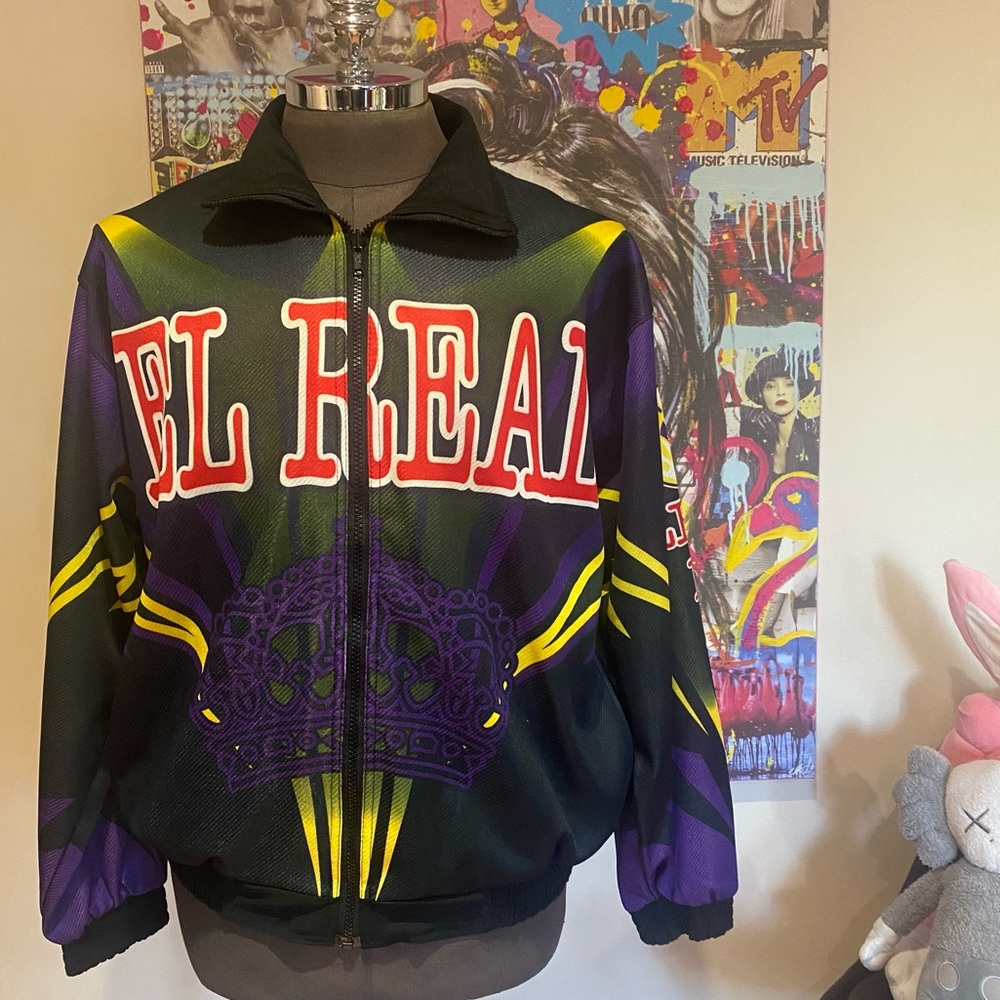 Vintage 90’s  Real Madrid CF FC “El Real” Austy Soccer futbol Jacket XL